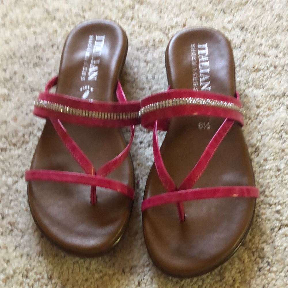 Fuchsia pink sandals sz 8.5